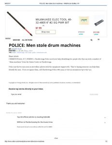 thumbnail of 2017- 09-05 POLICE_ Men stole drum machines – WKBW