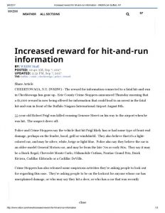 thumbnail of 2017- 09-07 Increased reward for hit-and-run information – WKBW