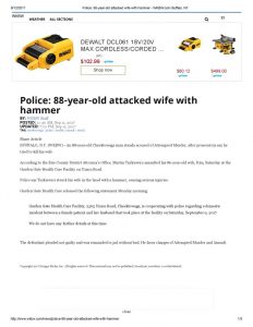thumbnail of 2017- 09-11 Police_ 88-year-old attacked wife with hammer – WKBW