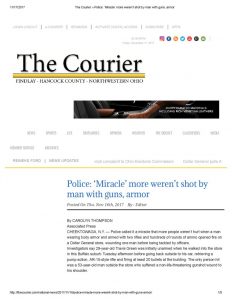 thumbnail of 2017- 11-16 The Courier » Police_ ‘Miracle’ more weren’t shot by man with guns, armor