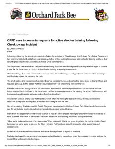 thumbnail of 2017- 11-23 OPPD sees increase in requests for active shooter training following Cheektowaga incident _ www.orchardparkbee