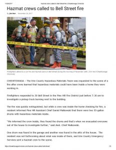 thumbnail of 2017- 11-26 Hazmat crews called to Bell Street fire _ Cheektowaga Chronicle