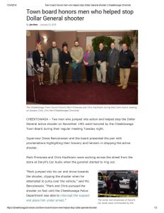thumbnail of 2018- 01-23 Town board honors men who helped stop Dollar General shooter _ Cheektowaga Chronicle