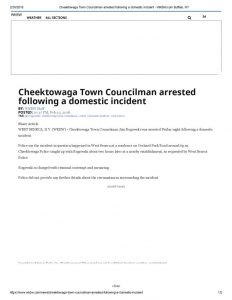 thumbnail of 2018- 02-23 Cheektowaga Town Councilman arrested following a domestic incident – WKBW.com Buffalo, NY