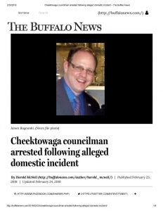 thumbnail of 2018- 02-23 Cheektowaga councilman arrested following alleged domestic incident – The Buffalo News