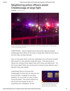 thumbnail of 2018- 02-24 Neighboring police officers assist Cheektowaga at large fight _ Cheektowaga Chronicle