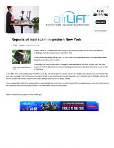 thumbnail of 2018- 02-24 Reports of new mail scam in western New York