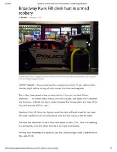 thumbnail of 2018- 02-27 Broadway Kwik Fill clerk hurt in armed robbery _ Cheektowaga Chronicle