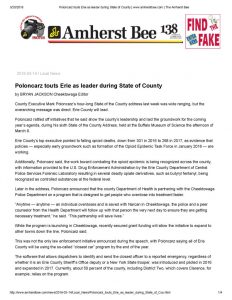 thumbnail of 2018- 03-14 Poloncarz touts Erie as leader during State of County _ www.amherstbee.com _ The Amherst Bee