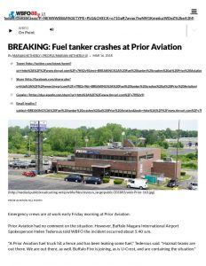 thumbnail of 2018- 03-16 BREAKING_ Fuel tanker crashes at Prior Aviation _ WBFO