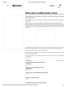 thumbnail of 2018- 04-19 wgrz.com _ Police warn of utility worker scams