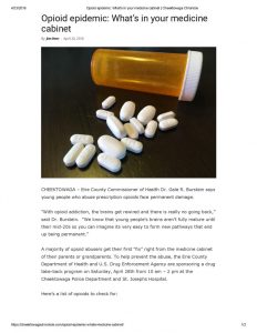 thumbnail of 2018- 04-20 Opioid epidemic_ What’s in your medicine cabinet _ Cheektowaga Chronicle