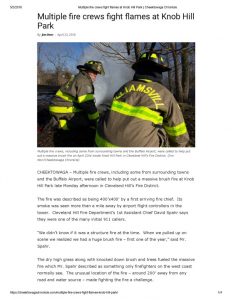 thumbnail of 2018- 04-23 Multiple fire crews fight flames at Knob Hill Park _ Cheektowaga Chronicle
