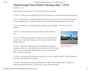 thumbnail of 2018- 05-09 Cheektowaga Police Blotter_ Monday, May 7, 2018 _ Cheektowaga Chronicle