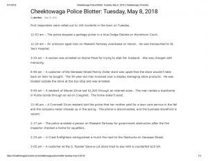thumbnail of 2018- 05-10 Cheektowaga Police Blotter_ Tuesday, May 8, 2018 _ Cheektowaga Chronicle