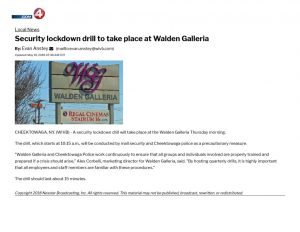 thumbnail of 2018- 05-10 Security lockdown drill to take place at Walden Galleria – WIVB