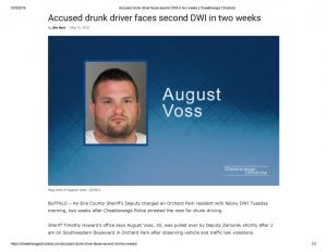 thumbnail of 2018- 05-15 Accused drunk driver faces second DWI in two weeks _ Cheektowaga Chronicle
