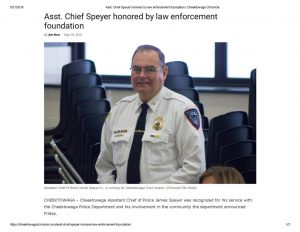 thumbnail of 2018- 05-18 Asst. Chief Speyer honored by law enforcement foundation _ Cheektowaga Chronicle
