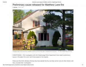 thumbnail of 2018- 05-25 Preliminary cause released for Matthew Lane fire _ Cheektowaga Chronicle