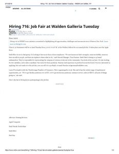 thumbnail of 2018- 06-12 Hiring 716_ Job Fair at Walden Galleria Tuesday – WKBW.com Buffalo, NY