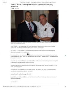 thumbnail of 2018- 07-11 Patrol Officer Christopher Lovallo appointed to acting detective _ Cheektowaga Chronicle