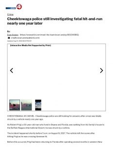 thumbnail of 2018- 08-07 Cheektowaga police still investigating fatal hit-and-run nearly one year later