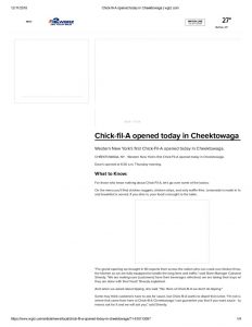 thumbnail of 2018- 11-27 Chick-fil-A opened today in Cheektowaga _ wgrz.com