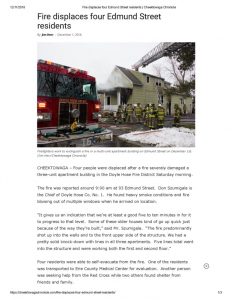 thumbnail of 2018- 12-01 Fire displaces four Edmund Street residents _ Cheektowaga Chronicle