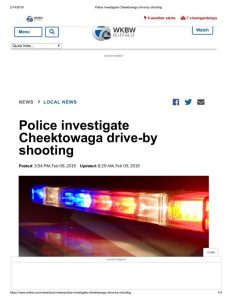 thumbnail of 2019- 02-08 Police investigate Cheektowaga drive-by shooting