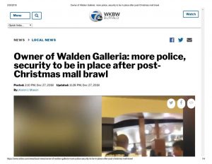 thumbnail of 2018- 12-27 Owner of Walden Galleria_ more police, security to be in place after post-Christmas mall brawl
