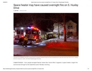thumbnail of 2019- 01-21 Space heater may have caused overnight fire on S. Huxley Drive _ Cheektowaga Chronicle