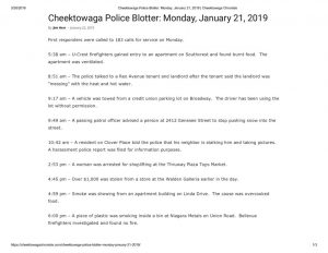 thumbnail of 2019- 01-22 Cheektowaga Police Blotter_ Monday, January 21, 2019 _ Cheektowaga Chronicle