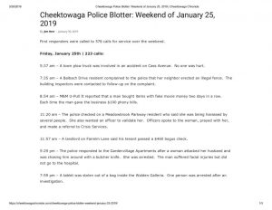 thumbnail of 2019- 01-30 Cheektowaga Police Blotter_ Weekend of January 25, 2019 _ Cheektowaga Chronicle