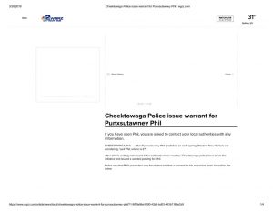 thumbnail of 2019- 03-07 Cheektowaga Police issue warrant for Punxsutawney Phil _ wgrz.com