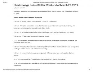 thumbnail of 2019- 03-22 Cheektowaga Police Blotter_ Weekend of March 22, 2019 _ Cheektowaga Chronicle