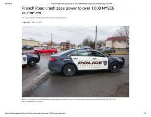 thumbnail of 2019- 04-22 French Road crash zaps power to over 1,..