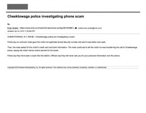 thumbnail of 2019- 04-24 Cheektowaga police investigating phone scam