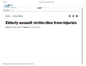 thumbnail of 2019- 05-30 Elderly assault victim dies from injuries