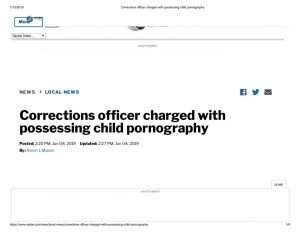 thumbnail of 2019- 06-04 Corrections officer charged with possessing child pornography
