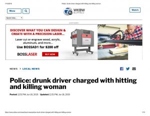 thumbnail of 2019- 06-18 Police_ drunk driver charged with hitting and killing woman