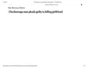 thumbnail of 2019- 07-08 Cheektowaga man pleads guilty to killing girlfriend – The Buffalo News