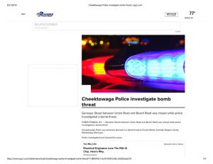 thumbnail of 2019- 07-17 Cheektowaga Police investigate bomb threat _ wgrz.com