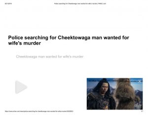 thumbnail of 2019- 08-07 Police searching for Cheektowaga man wanted for wife’s murder _ WHEC.com