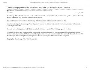 thumbnail of 2020- 01-13 Cheektowaga police chief to retire – and take on duties in North Carolina – The Buffalo News